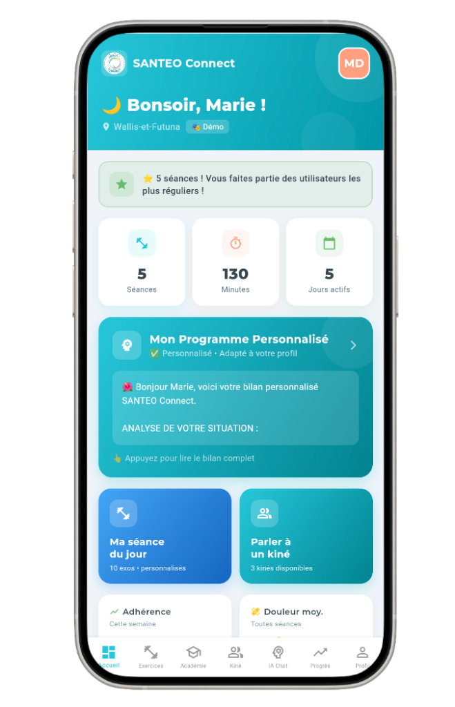 SANTEO Connect — Accueil personnalisé